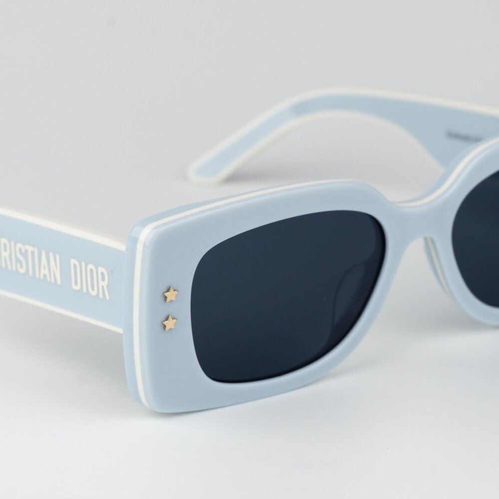 Dior DIORPACIFIC Women Sunglasses Blue White Geometric DIORPACIFIC S1U 80B0 - Picture 5 of 12